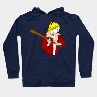 Girl with Baseball Bat Hoodie